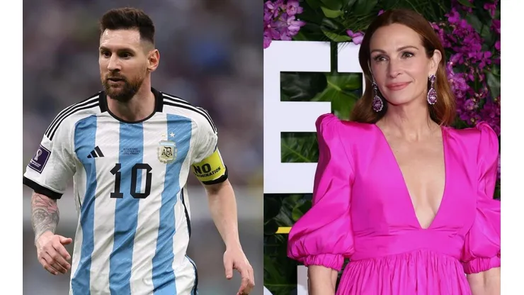 Messi y Julia Roberts