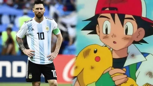 Lionel Messi y Ash.