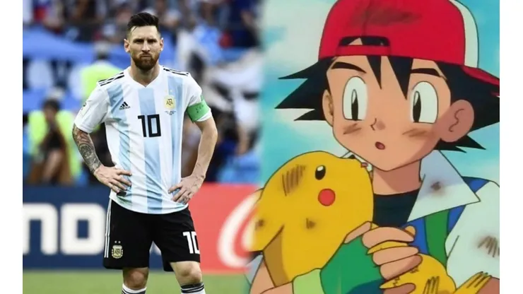 Lionel Messi y Ash.