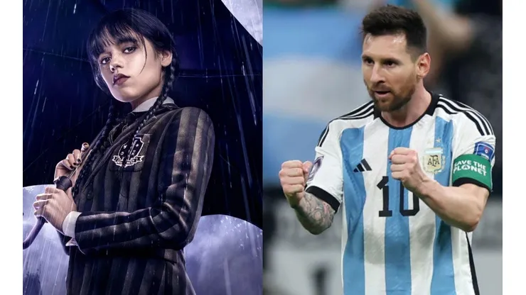 El elogio de Jenna Ortega de Merlina a Lionel Messi antes del partido contra Polonia.