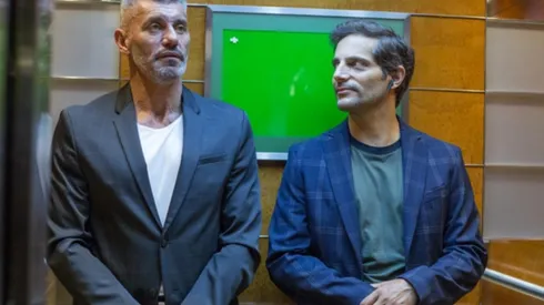 Sergio Goycochea y Joaquín Furriel