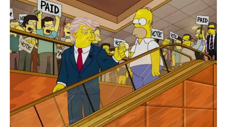 Lo hicieron otra vez: Los Simpson predijeron la candidatura de Donald Trump en 2024.