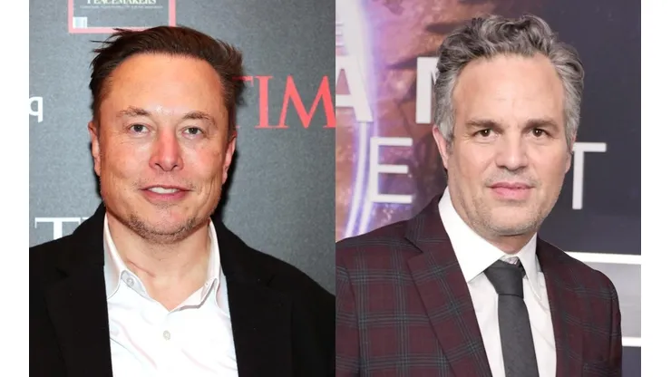 Elon Musk y Mark Ruffalo