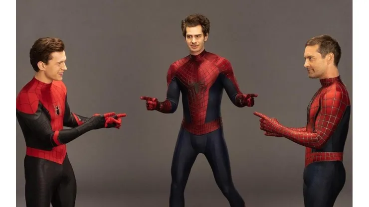 Tom Holland, Andrew Garfield y Tobey Maguire