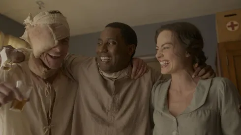 Christian Bale, John David Washington y Margot Robbie, los protagonistas.