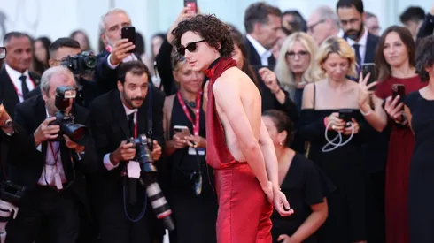 Timothée Chalamet en el Festival de Cine de Venecia.