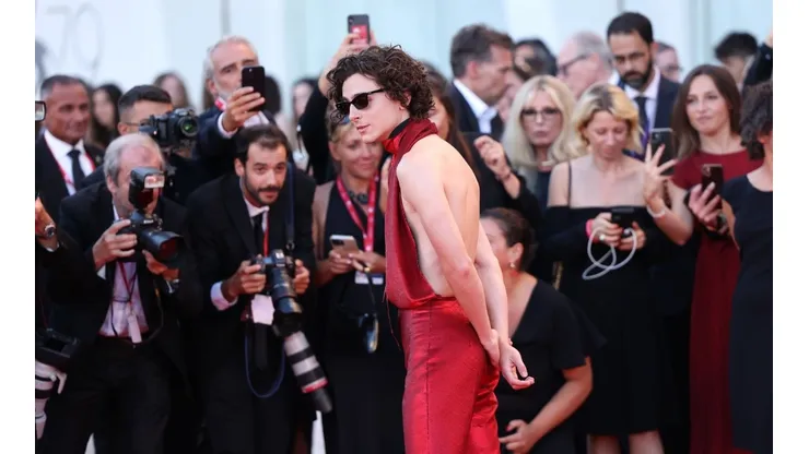 Timothée Chalamet en el Festival de Cine de Venecia.