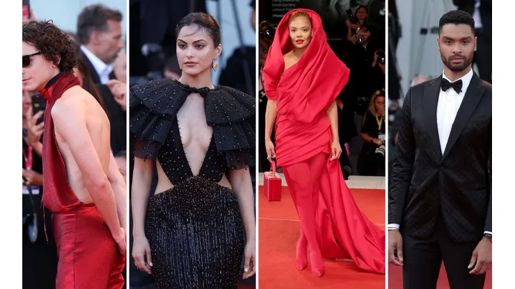 Timothée Chalamet, Camila Mendes, Tessa Thompson y Regé-Jean Page en el Festival de Venecia.