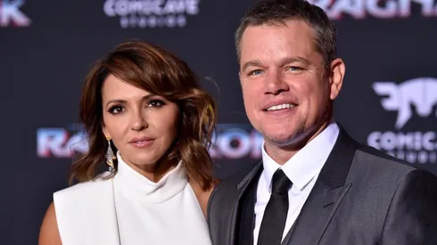 Matt Damon y su esposa
