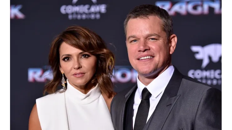 Matt Damon y su esposa