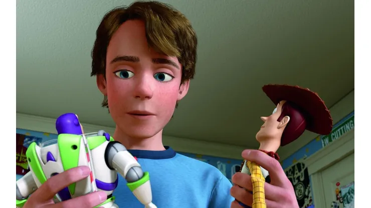 Andy, antes de ir a la universidad en Toy Story 3.