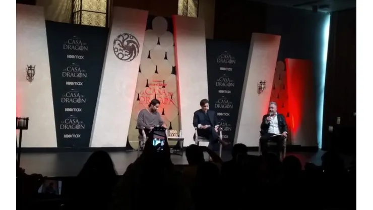 Fabien Frenkel y Matt Smith en CDMX para promocionar House of the Dragon (Foto: Spoiler)