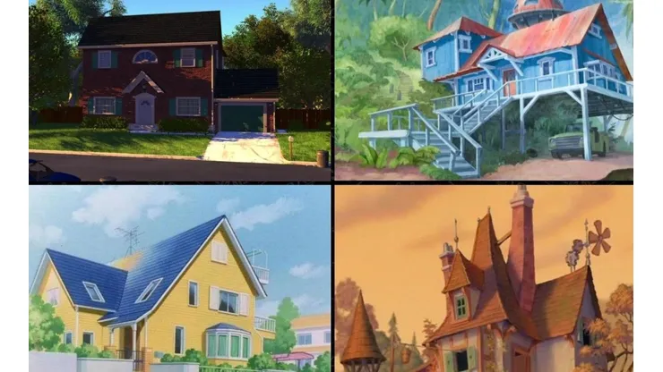 Un nuevo acertijo visual te propone adivinar las casas de estos dibujos animados