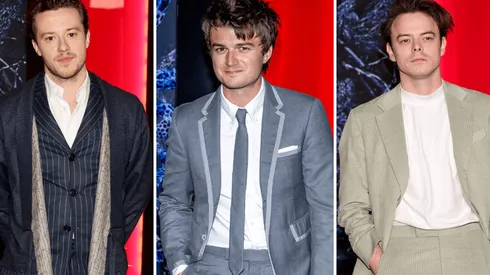 Joseph Quinn, Joe Keery y Charlie Heaton, actores de Stranger Things.