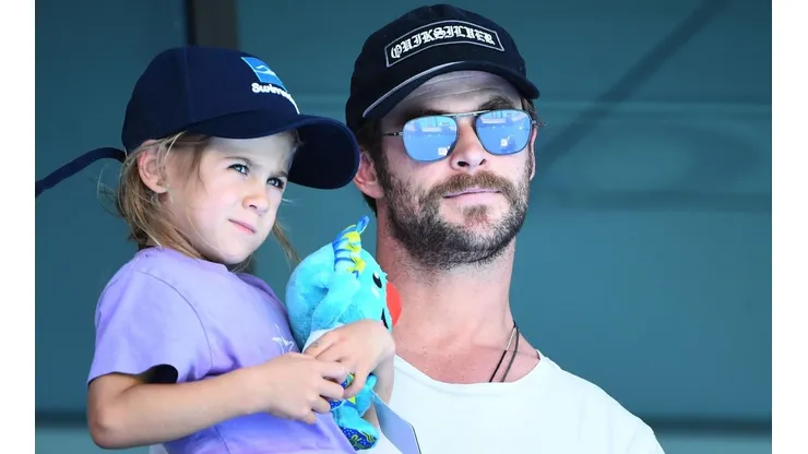 Chris Hemsworth con su hija
