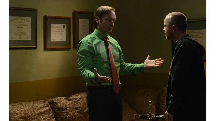 Bob Odenkirk y Aaron Paul en Breaking Bad.