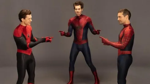 Tom Holland, Andrew Garifeld y Tobey Maguire