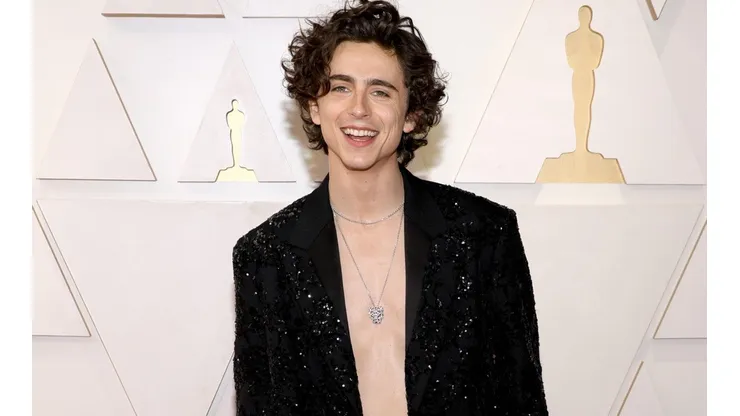 Timothée Chalamet en los Premios Óscar 2022.
