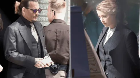 Johnny Depp y Amber Heard, en pleno juicio por difamación.