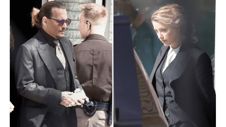 Johnny Depp y Amber Heard, en pleno juicio por difamación.