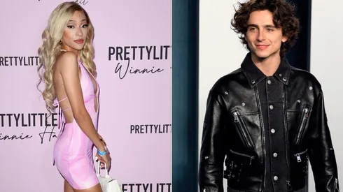 Sarah Talabi y Timothée Chalamet
