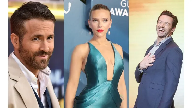 Ryan Reynolds, Scarlett Johansson y Hugh Jackman
