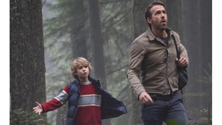 Walker Scobell y Ryan Reynolds.