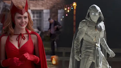 Scarlet Witch y Moon Knight.