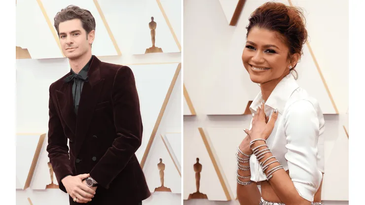 Zendaya y Andrew Garfield se encontraron en la alfombra roja de los Premios Oscar.