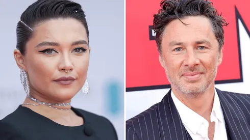 Florence Pugh y Zach Braff, en pareja hace tres años.