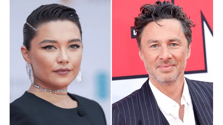 Florence Pugh y Zach Braff, en pareja hace tres años.