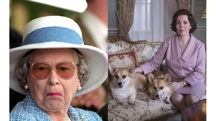 Isabel II y Olivia Colman