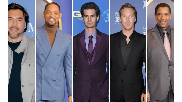 Javier Bardem, Will Smith, Andrew Garfield, Benedict Cumberbatch y Denzel Washington.