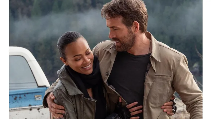 Zoe Saldaña y Ryan Reynolds