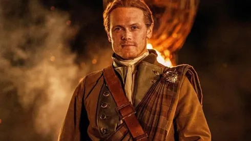Sam Heughan como Jamie Fraser en Outlander