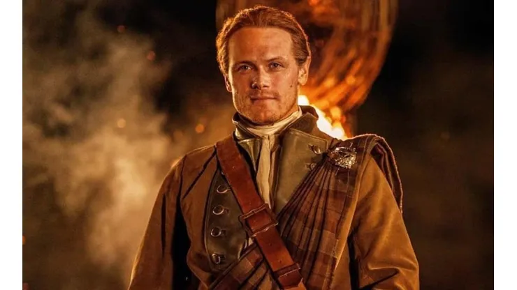 Sam Heughan como Jamie Fraser en Outlander