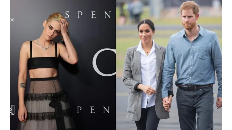 Kristen Stewart, Meghan Markle y el Príncipe Harry