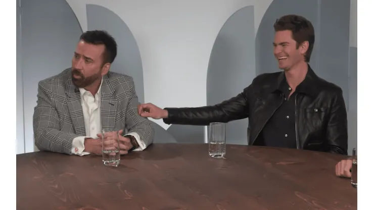 La increíble anécdota de Nicolas Cage que hizo tentar de risa a Andrew Garfield.