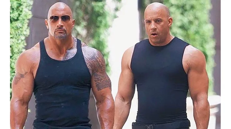 The Rock y Vin Diesel como Luke Hobbs y Dominic Toretto, respectivamente.