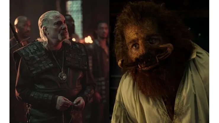Kim Bodnia como Vesemir y Kristopher Hivju como Nivellen.