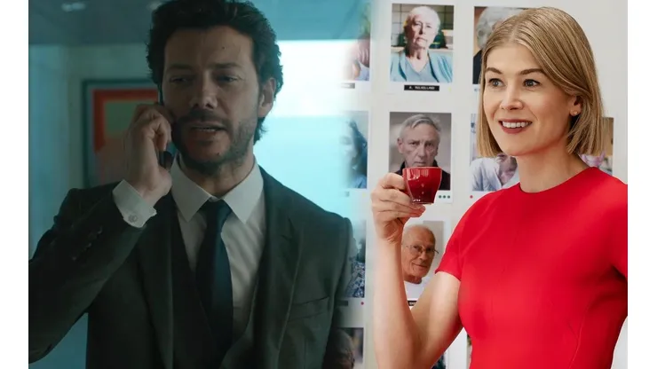 Álvaro Morte y Rosamund Pike.