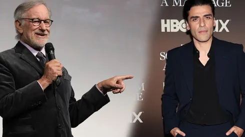 Steven Spielberg y Oscar Isaac.