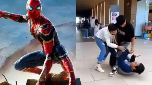 VIDEO: fans de Marvel a los golpes en un cine por las entradas de "Spider-Man: No Way Home".