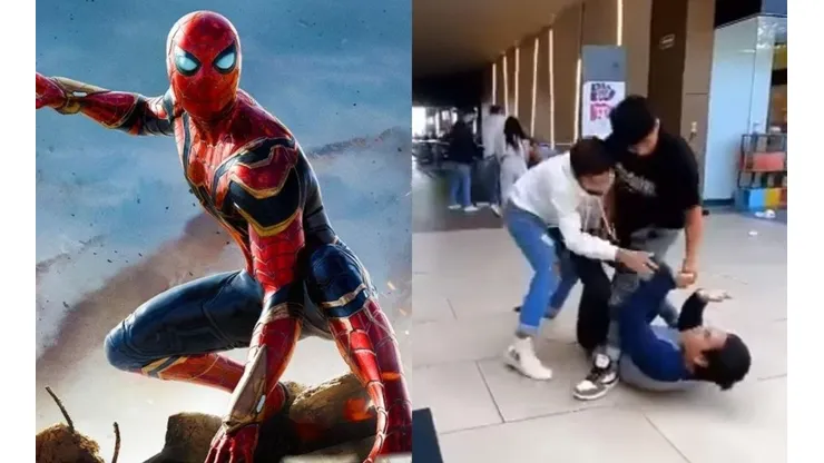 VIDEO: fans de Marvel a los golpes en un cine por las entradas de "Spider-Man: No Way Home".