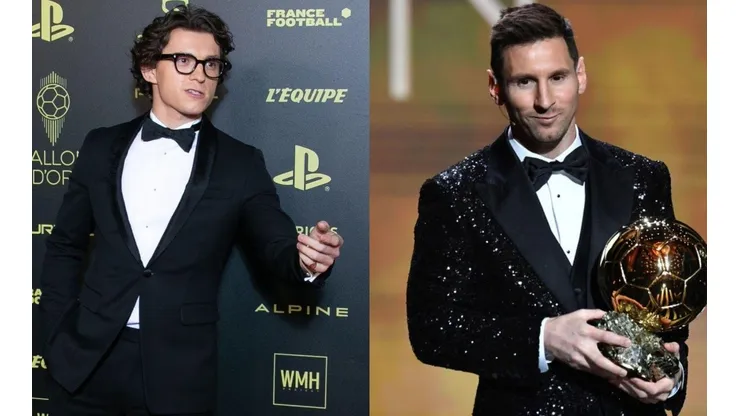 VIDEO: así fue el encuentro de Tom Holland con Lionel Messi en la entrega del Balón de Oro 2021.