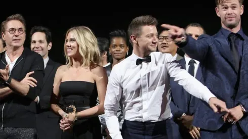 Parte de los protagonistas de Avengers: endgame