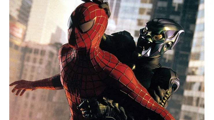 Tobey Maguire y Andrew Garfield figuran en el merchandasing.