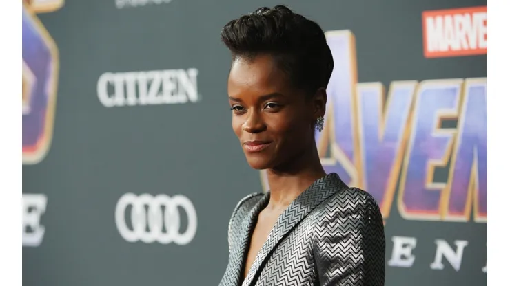 Letitia Wright durante la premiere mundial de Avengers: Endgame.