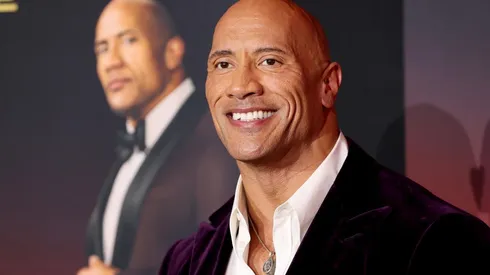 Dwayne Johnson habló durante el estreno mundial de su próxima película.