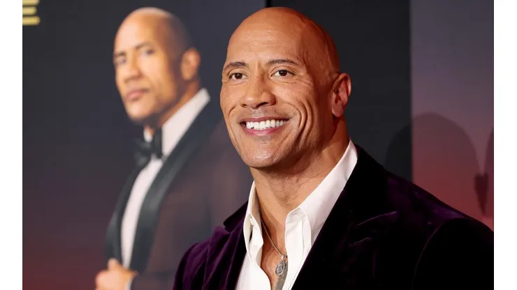 Dwayne Johnson habló durante el estreno mundial de su próxima película.